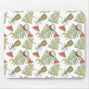 Tapis De Souris Motif de croquis de fruits tropicaux