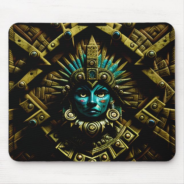 Tapis De Souris Motif de design Aztec deux (Devant)