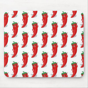 Tapis De Souris Motif de dessin animé Red Pepper Diva