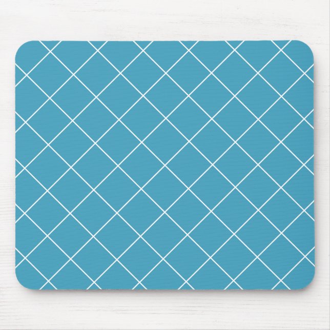 Tapis De Souris Motif de diamant Aqua (Devant)
