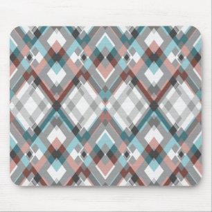 Tapis De Souris Motif de diamant géométrique texturé.