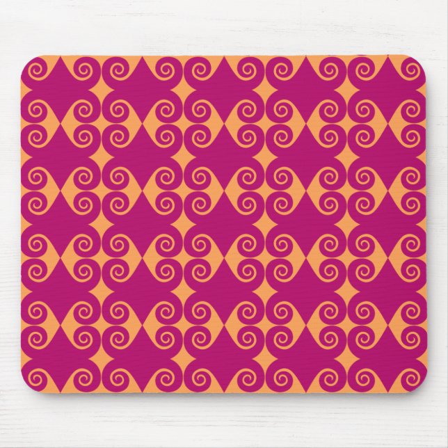 Tapis De Souris Motif de diamant noir (Devant)
