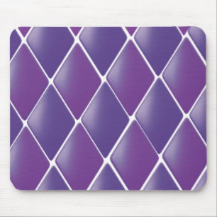 Tapis De Souris Motif de diamant Puffy Violet