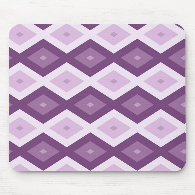 Tapis De Souris Motif de diamant violet (Devant)
