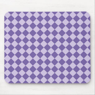 Tapis De Souris Motif de diamants de Checker Violet