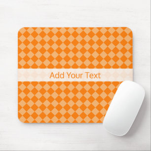 Tapis De Souris Motif de diamants orange combiné par STaylor