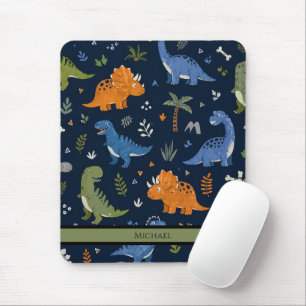 Tapis De Souris Motif de dinosaure mignon et coloré