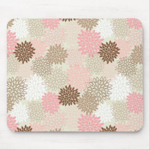 Tapis De Souris Motif De FEMME Rose Et Brown