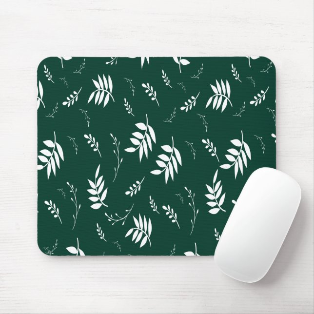 Tapis De Souris motif de feuille (Avec souris)