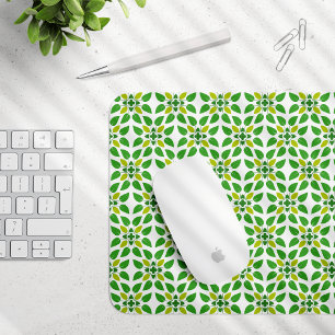 Tapis De Souris Motif de feuille, motif de feuilles, feuilles vert