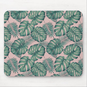 Tapis De Souris Motif de feuille tropicale