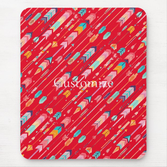 Tapis De Souris Motif de flèche multicolore Thunder_Cove (Devant)