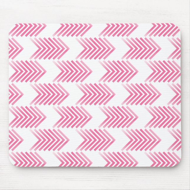 Tapis De Souris Motif de flèche Tribal Rose (Devant)