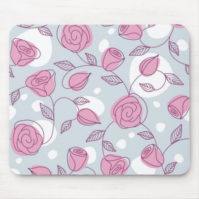 Tapis De Souris Motif de fleurs (Devant)