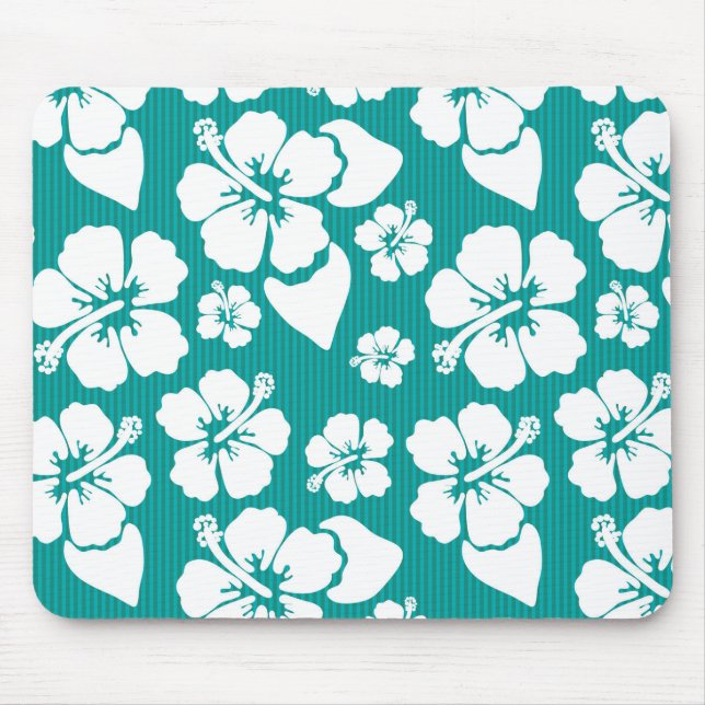 Tapis De Souris Motif de fleurs d'Hibiscus (Devant)