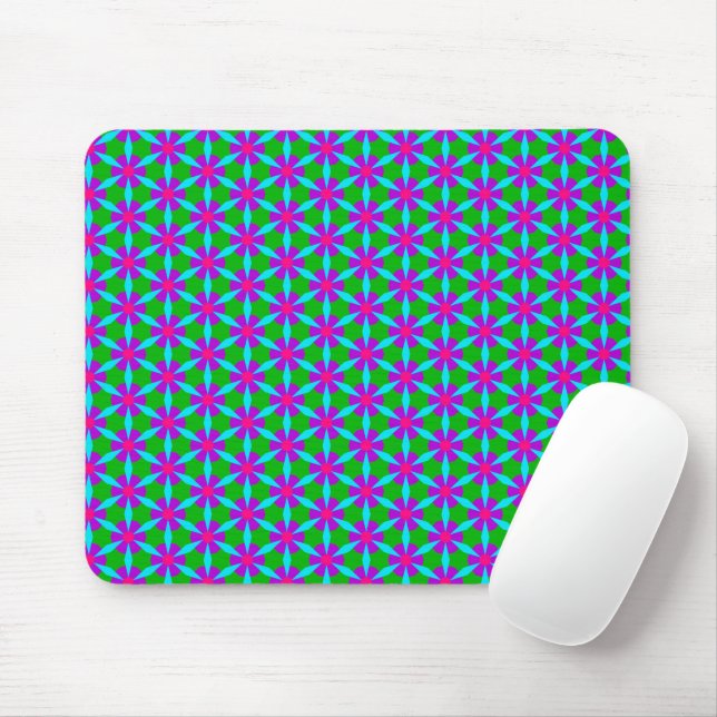 Tapis De Souris Motif de fleurs rétro Mousepad (Avec souris)