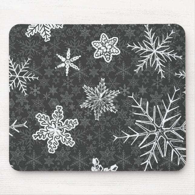 Tapis De Souris Motif de flocon de neige (Devant)