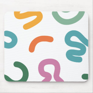 Tapis De Souris Motif de formes abstraites colorées