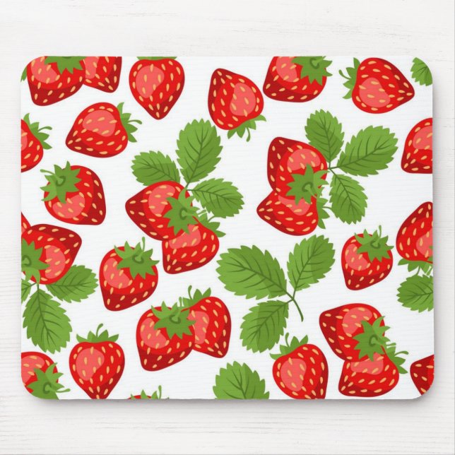 Tapis De Souris Motif de fraises (Devant)