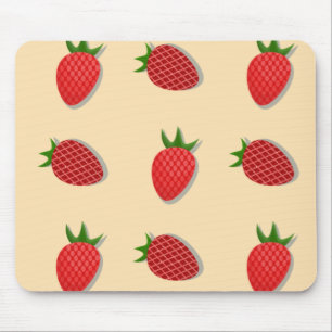 Tapis De Souris Motif de fraises pour les fruits à l'été bonnes vi