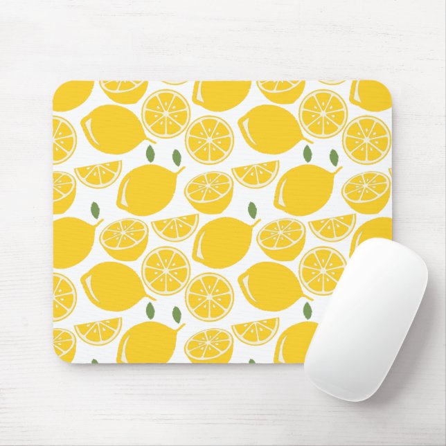 Tapis De Souris Motif de fruits de citron jaune (Avec souris)