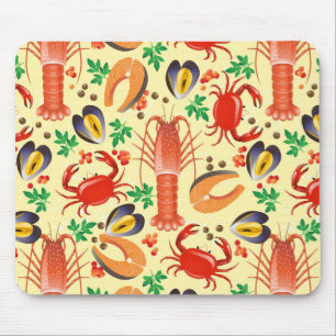 Tapis De Souris Motif de fruits de mer