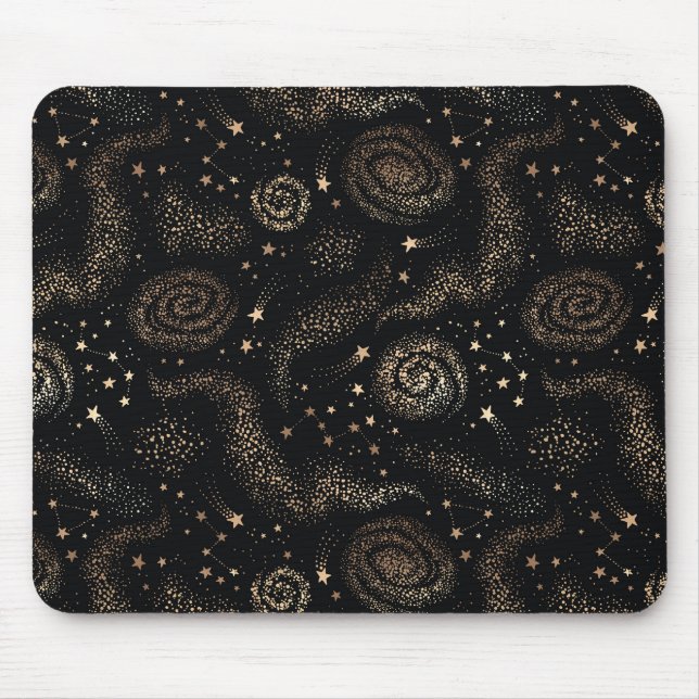 Tapis De Souris Motif de galaxie Gold Star Constellation (Devant)