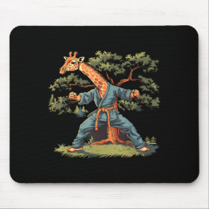 Tapis De Souris Motif de girafe de karaté Taekwondo Jiu-Jitsu Mma