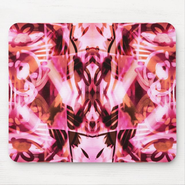 Tapis De Souris Motif de graffiti rose (Devant)