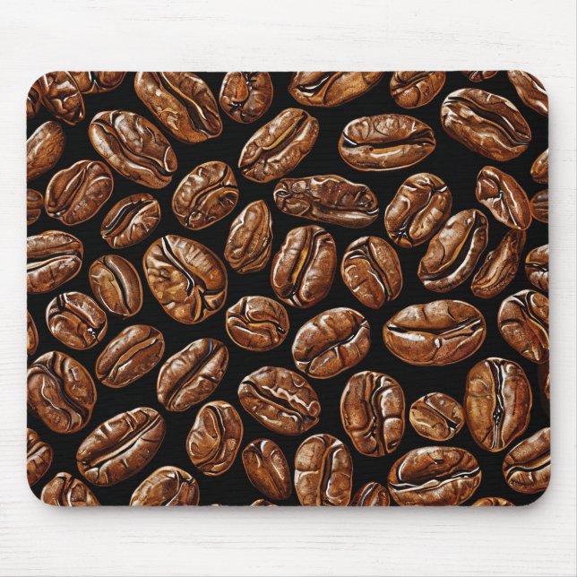 Tapis De Souris Motif de grains de café (Devant)