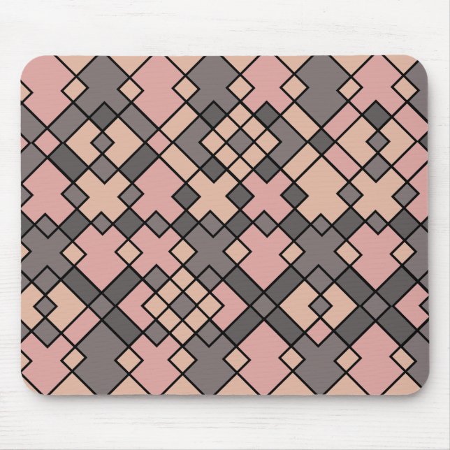 Tapis De Souris motif de grilles violettes (Devant)