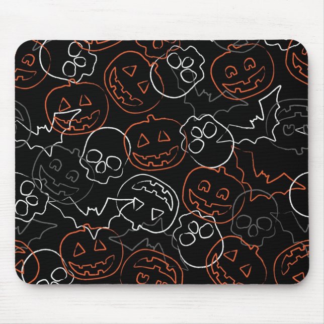 Tapis De Souris Motif de Halloween (Devant)