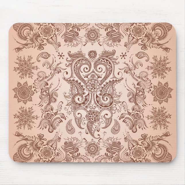 Tapis De Souris Motif de henné-1 Mousepad (Devant)