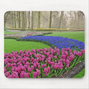Tapis De Souris Motif de jacinthe des vignes, tulipes et 2