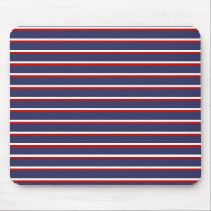Tapis De Souris Motif de la bande rouge bleue de la Marine