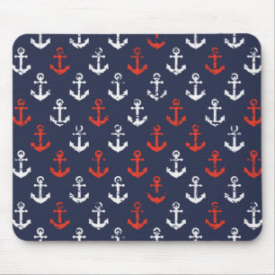 Tapis De Souris Motif De La Marine Rouge Blanche Et Bleue