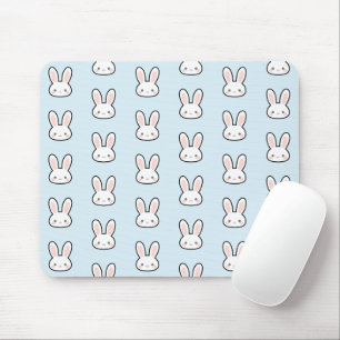 Tapis De Souris Motif de lapin visage de lapin mignon