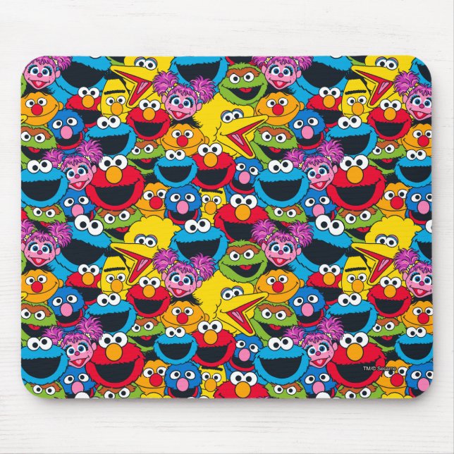 Tapis De Souris Motif de l'équipe de Sesame Street (Devant)