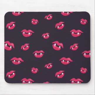 Tapis De Souris Motif De Lèvres Et De Fangs Vampires
