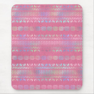 Tapis De Souris Motif de licorne bohème iridescent
