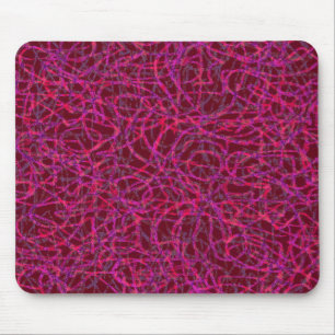 Tapis De Souris Motif de lignes griffées rouges