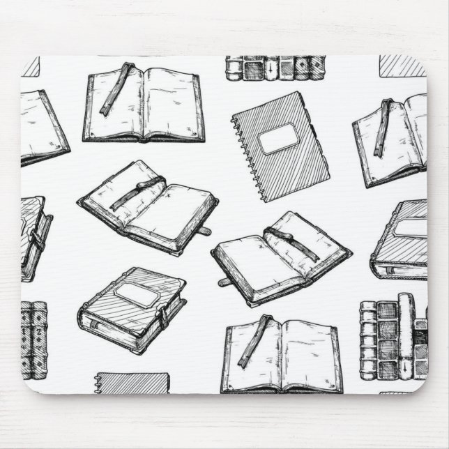 Tapis De Souris Motif de livre (Devant)