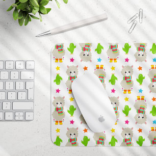Tapis De Souris Motif De Llamas, Cute Llamas, Alpacas, Cactus