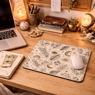 Tapis De Souris Motif de lune d'étoiles célestes mystiques