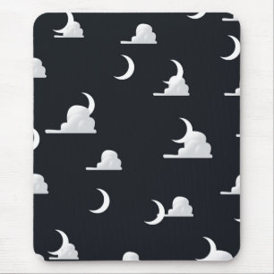 Tapis De Souris Motif de lune et de nuages