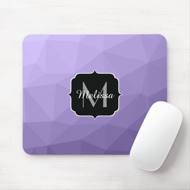 Tapis De Souris Motif de maillage de géométrie violet ultra violet (Avec souris)