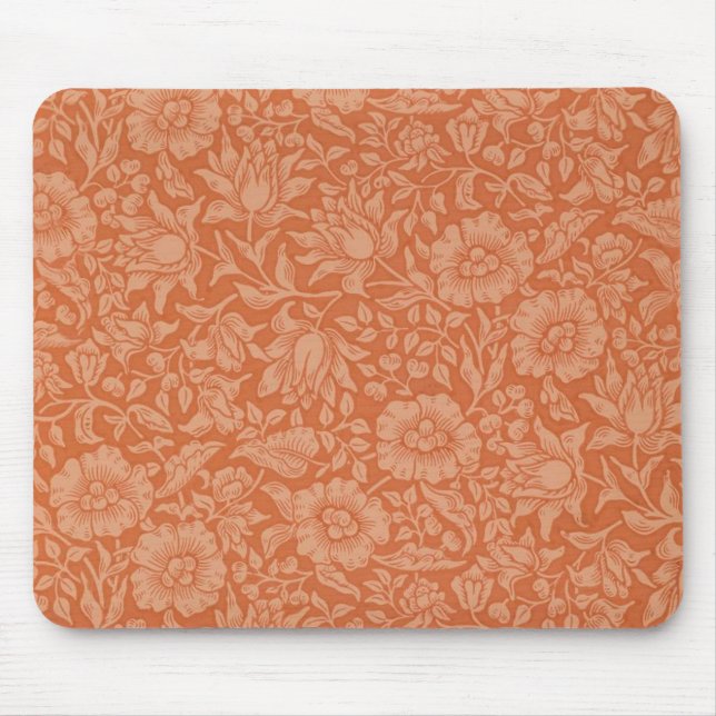 Tapis De Souris Motif de Mauve de William Morris : Floral Terracot (Devant)