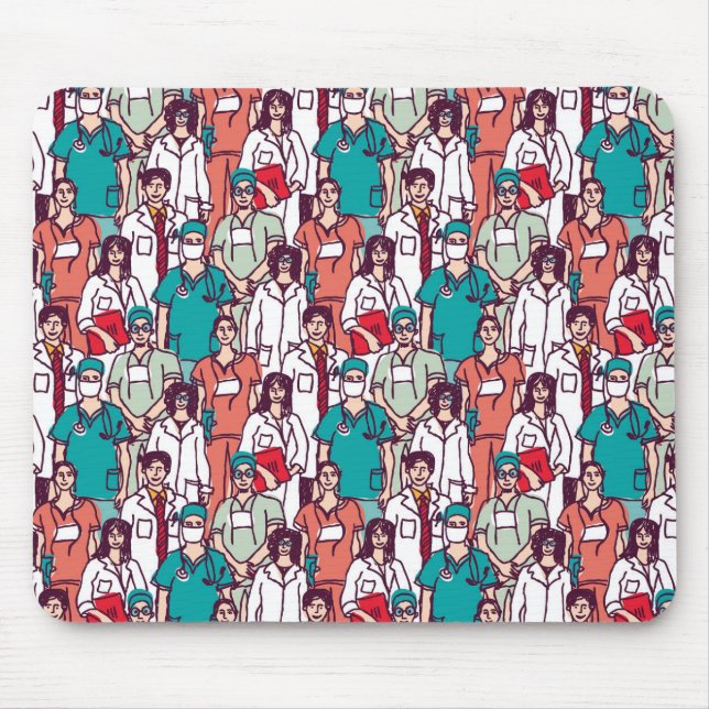 Tapis De Souris Motif de médecin et de chirurgien (Devant)