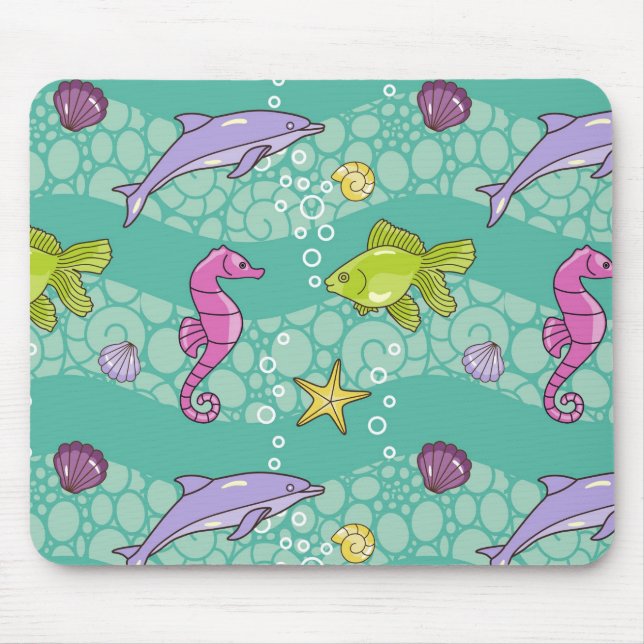 Tapis De Souris Motif de mer d'été (Devant)