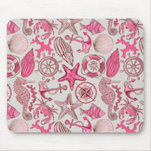 Tapis De Souris Motif de mer rose
